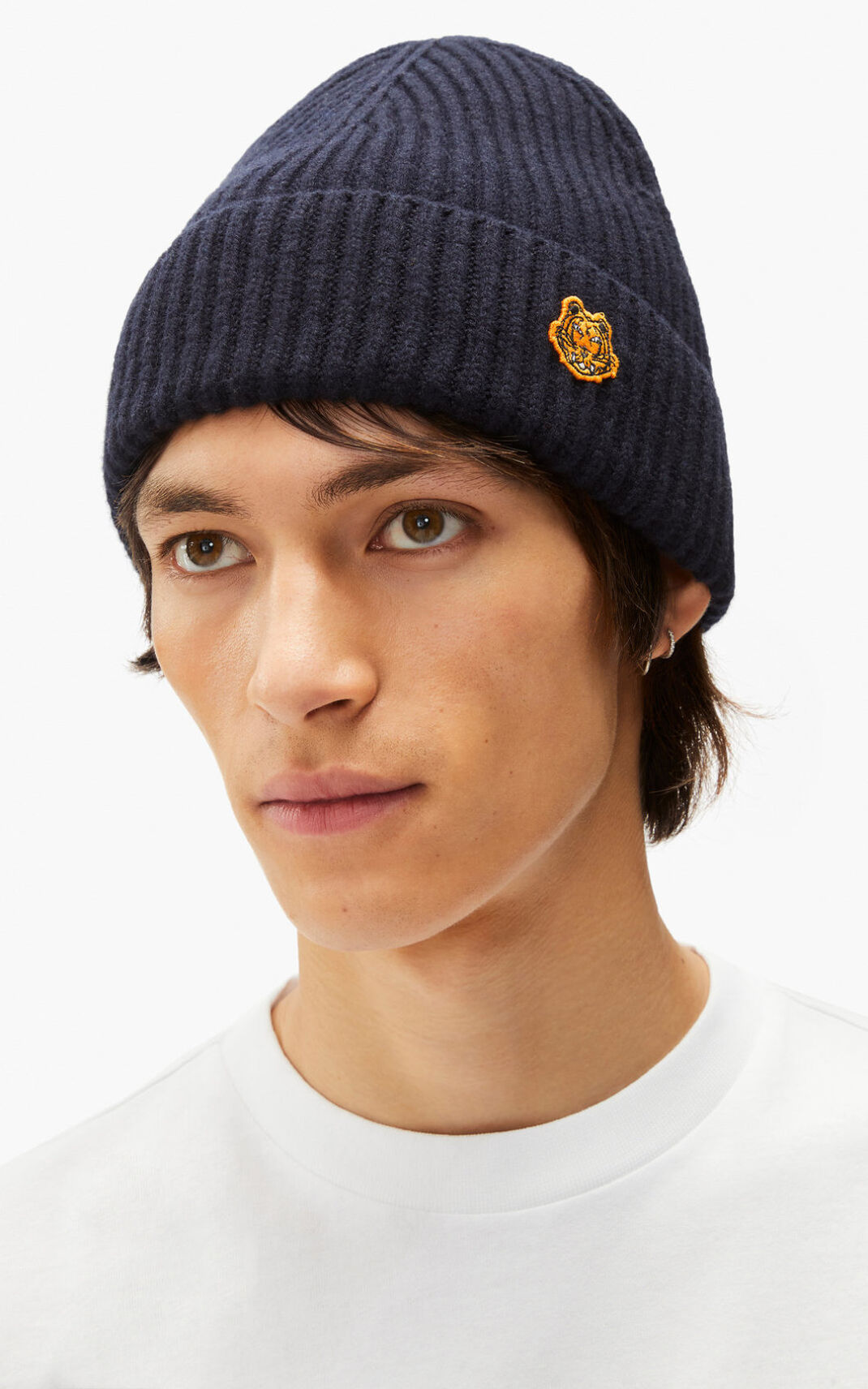 Gorro Kenzo Tiger Crest wool Hombre Azules - SKU.7097688